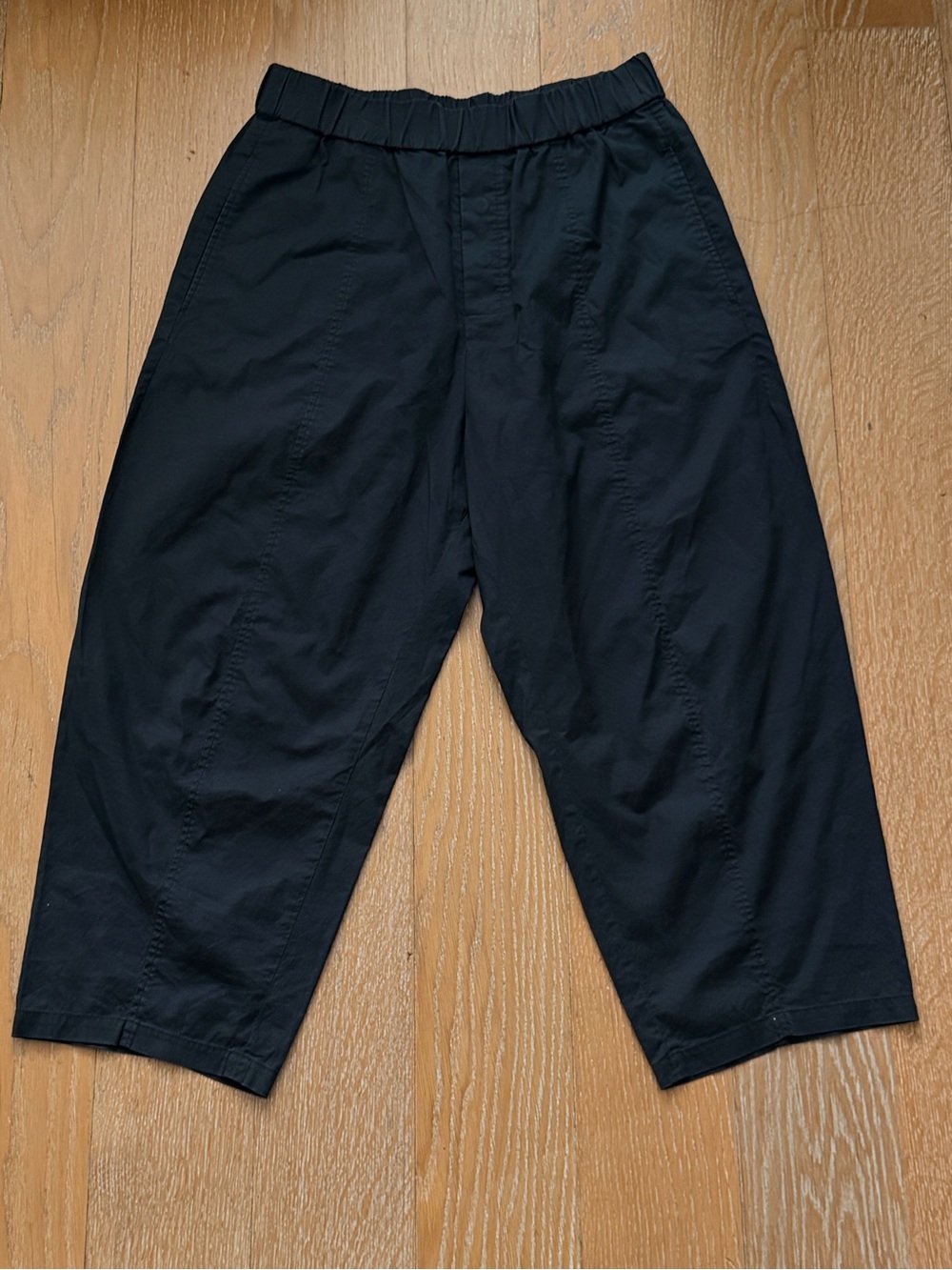 COS Black Cropped Chinos